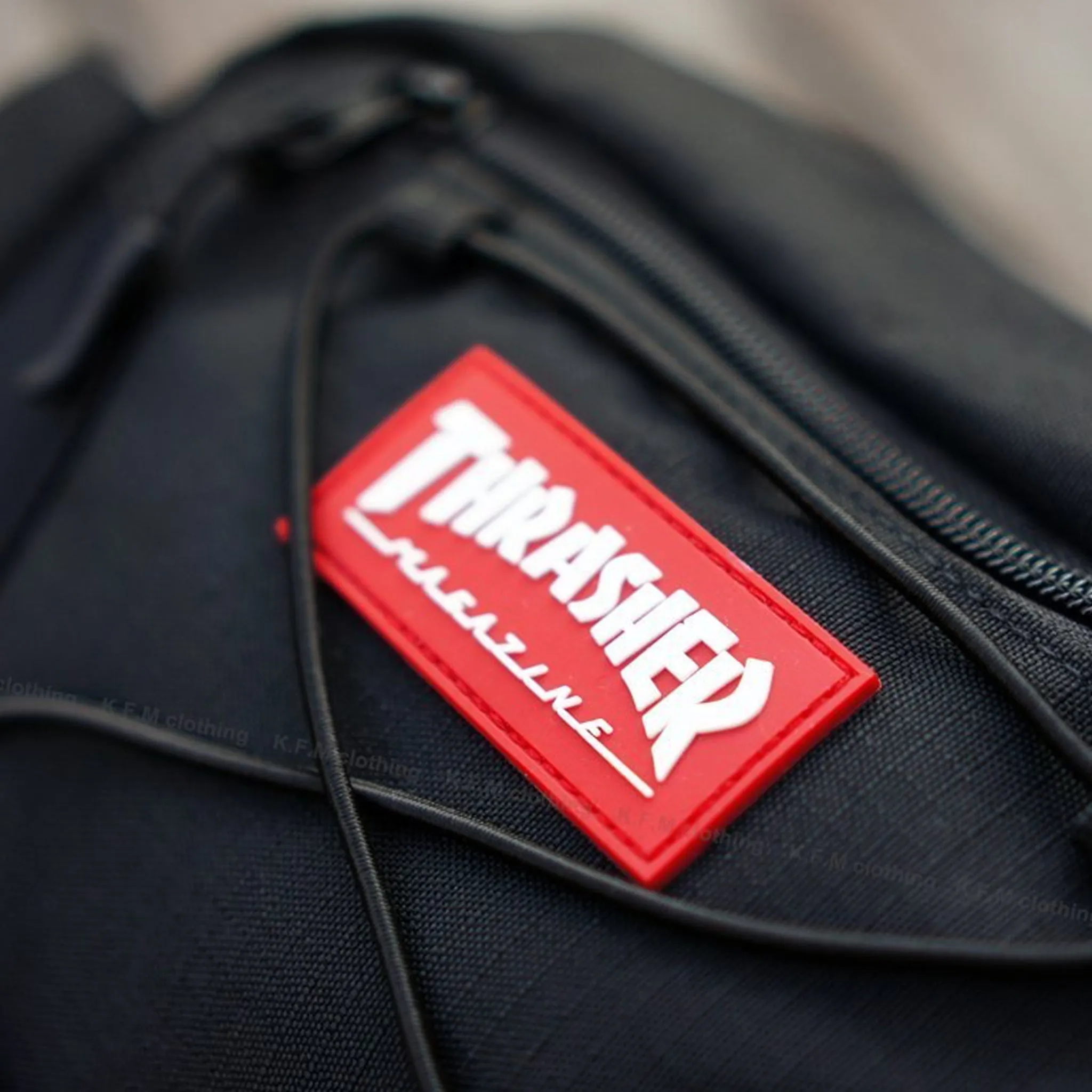 Thrasher Hometown Ripstop Waist Bag (Black)