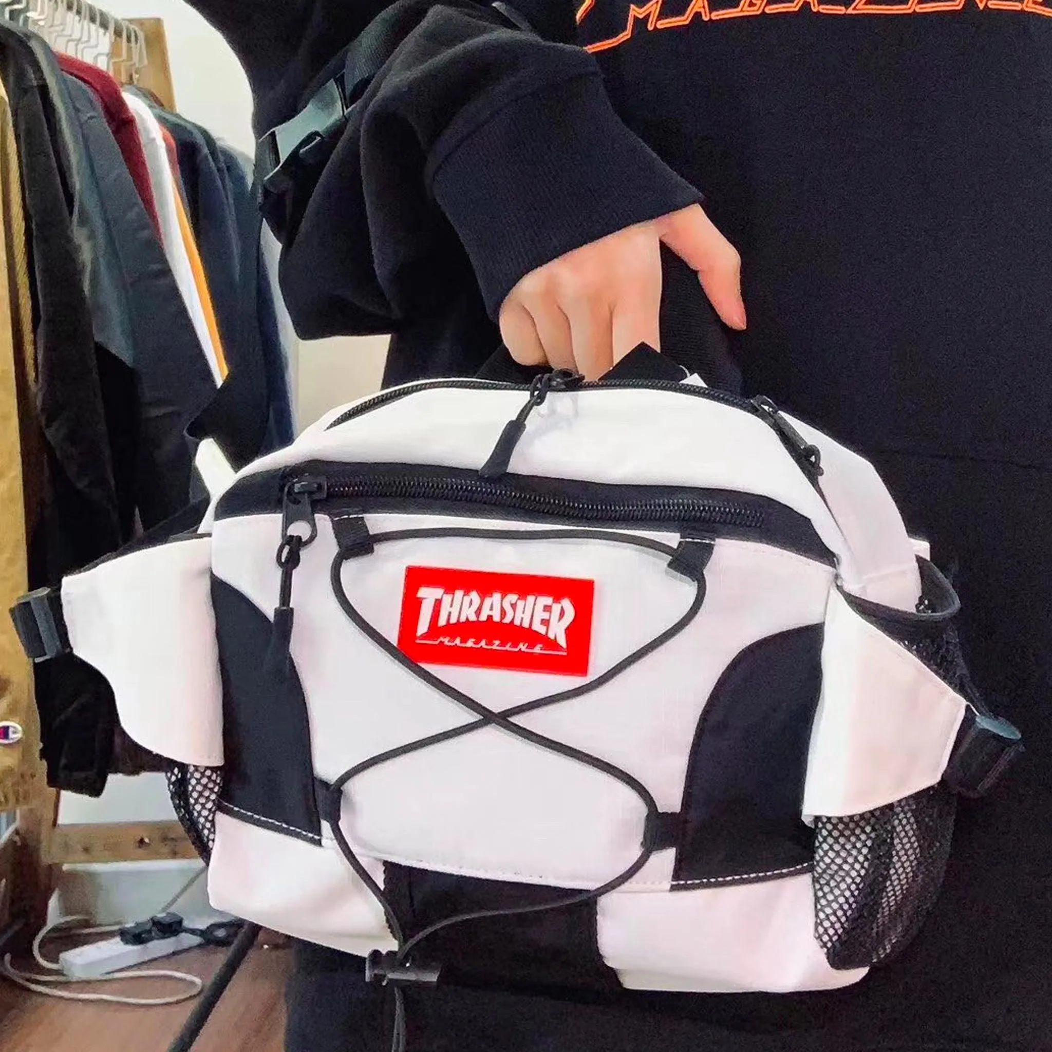 Thrasher Hometown Ripstop Waist Bag (White)
