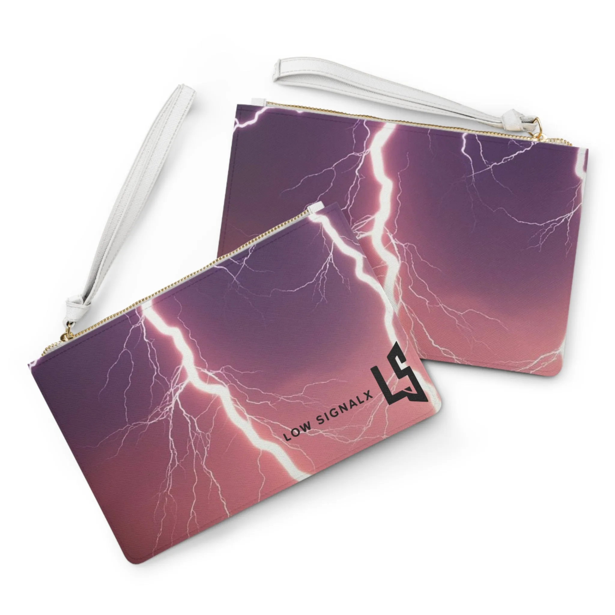 Thunderstorm Clutch Bag - Bold Lightning Design for Stylish Everyday Use