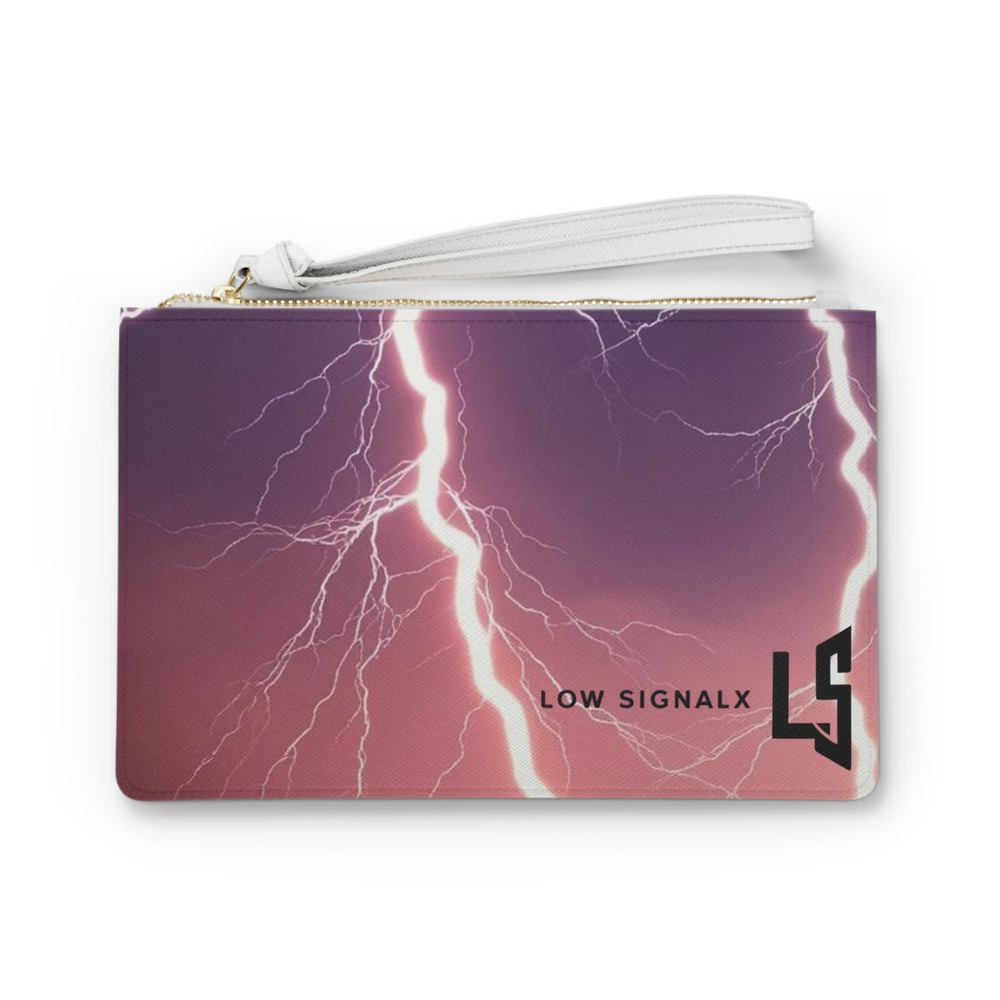 Thunderstorm Clutch Bag - Bold Lightning Design for Stylish Everyday Use