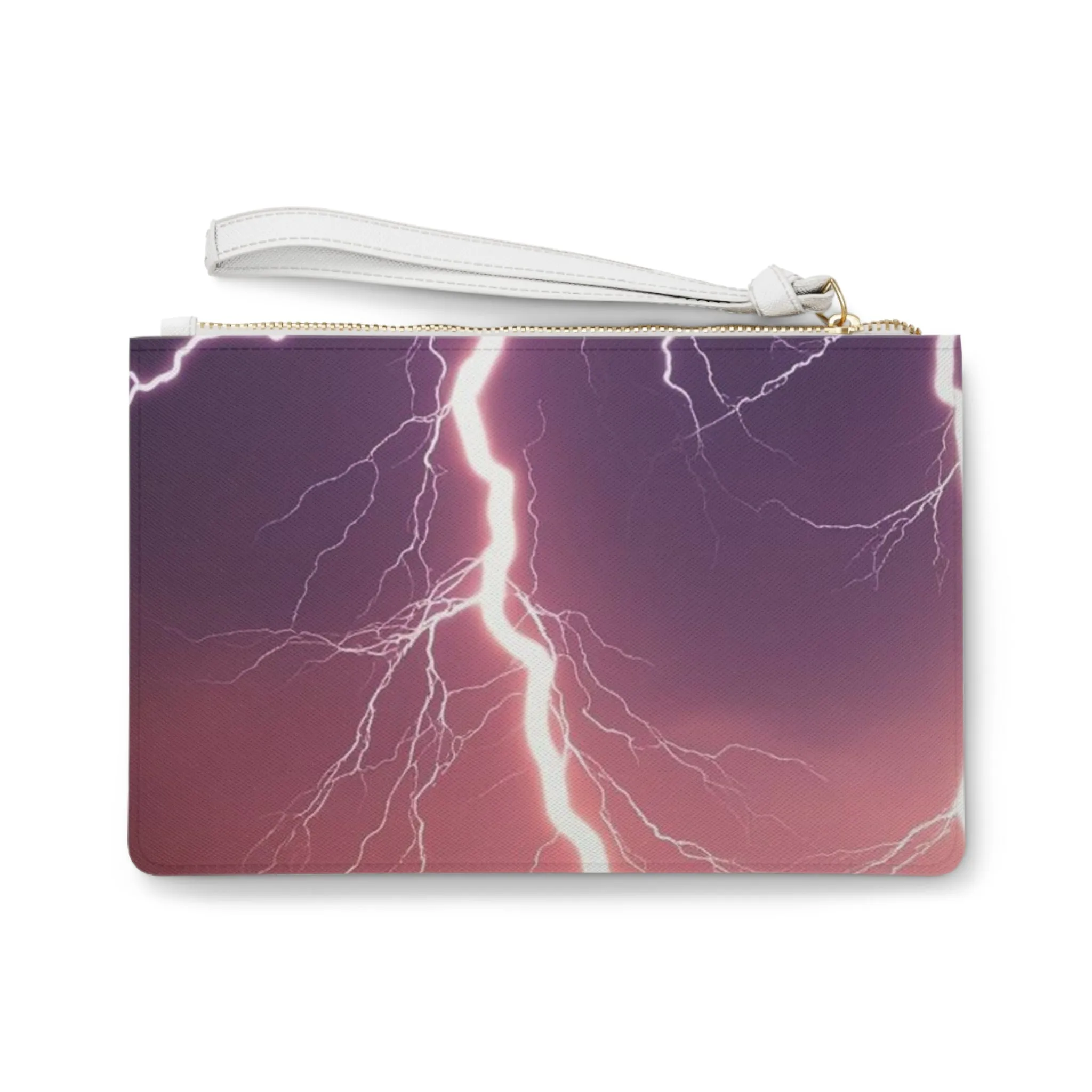 Thunderstorm Clutch Bag - Bold Lightning Design for Stylish Everyday Use