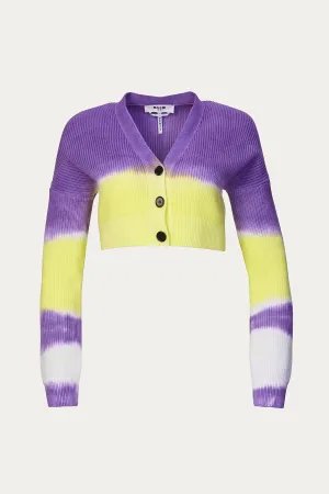 TIE-DYE CROPPED CARDIGAN