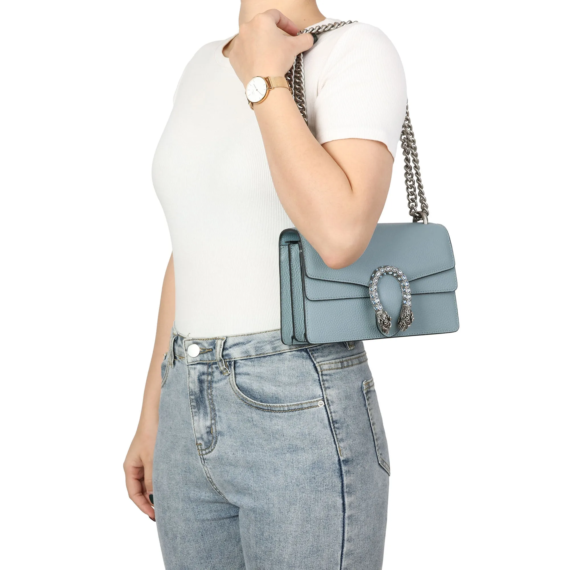 Tiffany & Fred Crystal Dragon Crossbody/ Shoulder Bag
