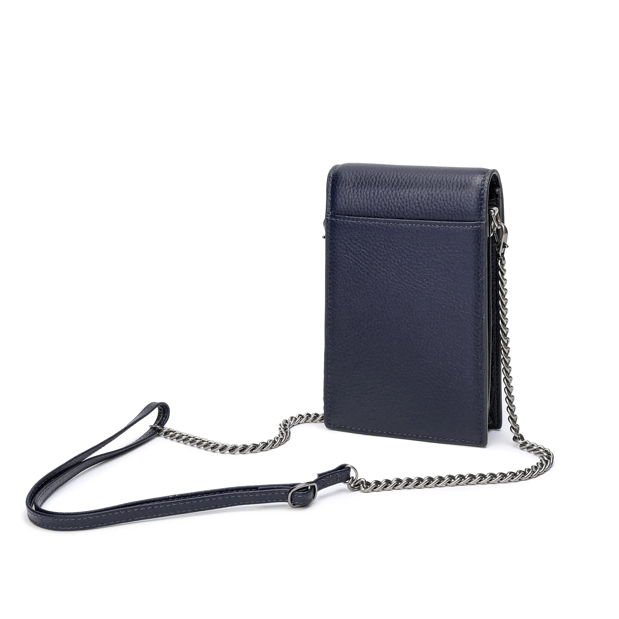 Tiffany & Fred Full-Grain Leather Crossbody/ Phone Bag