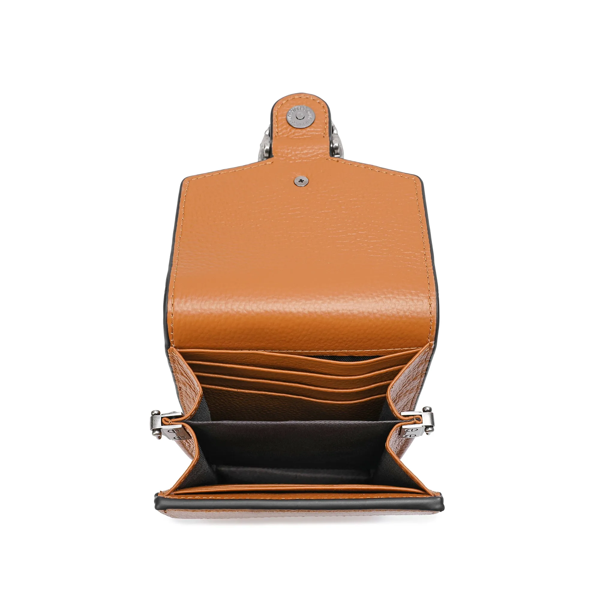 Tiffany & Fred Full-Grain Leather Crossbody/ Phone Bag