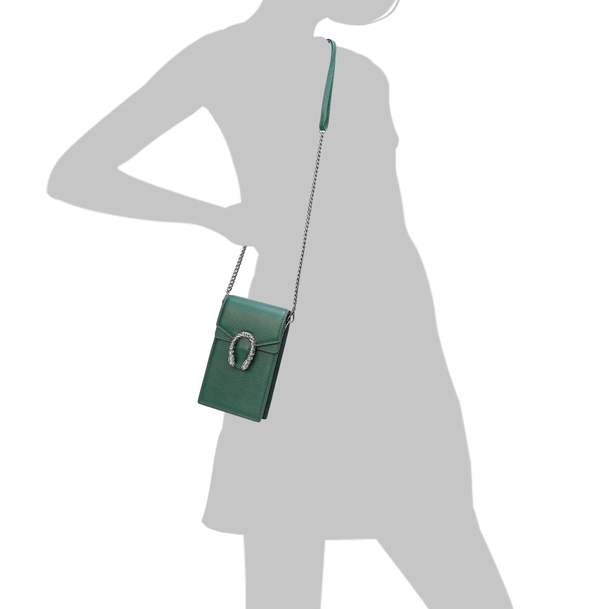 Tiffany & Fred Full-Grain Leather Crossbody/ Phone Bag