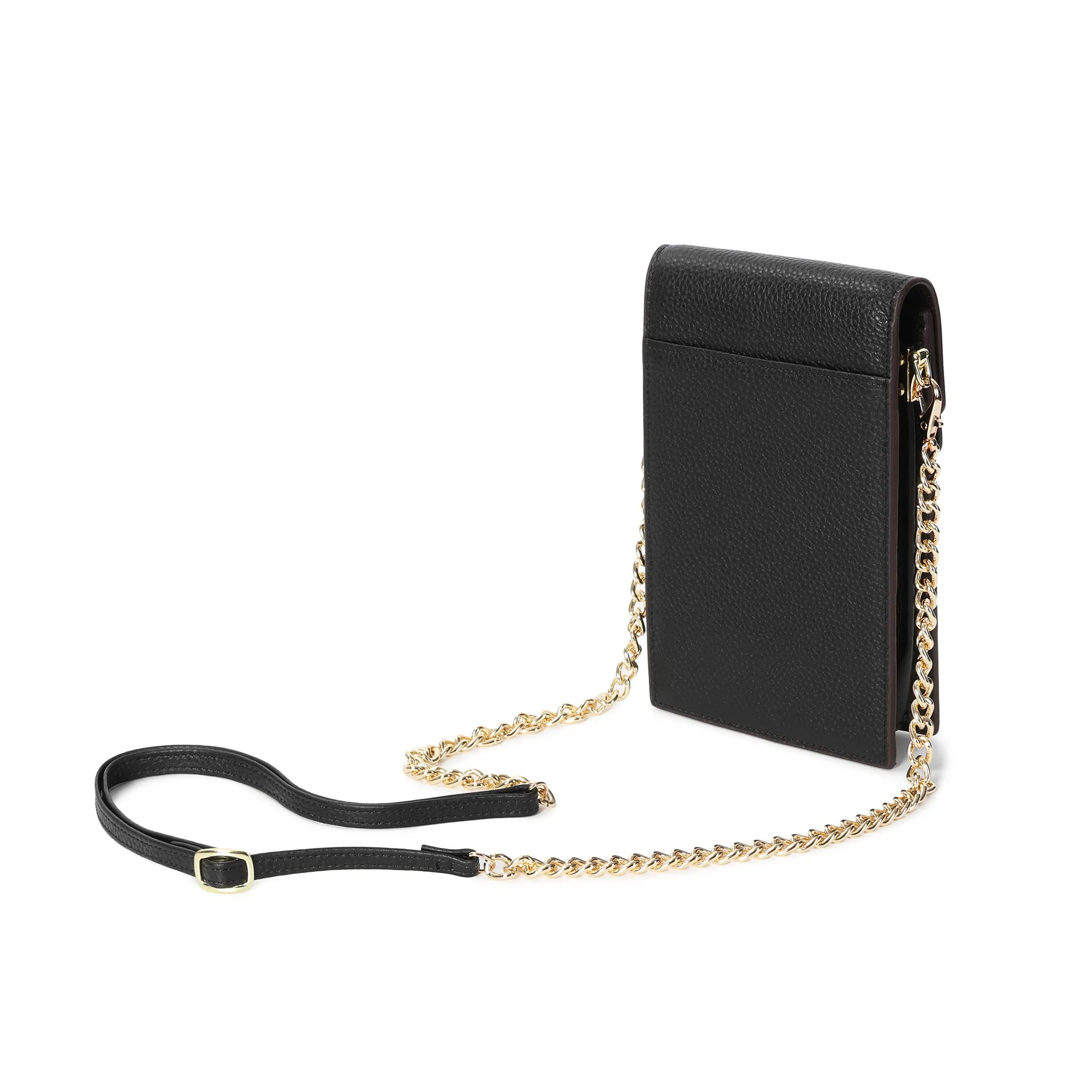 Tiffany & Fred Full-Grain Leather Crossbody/ Phone Bag