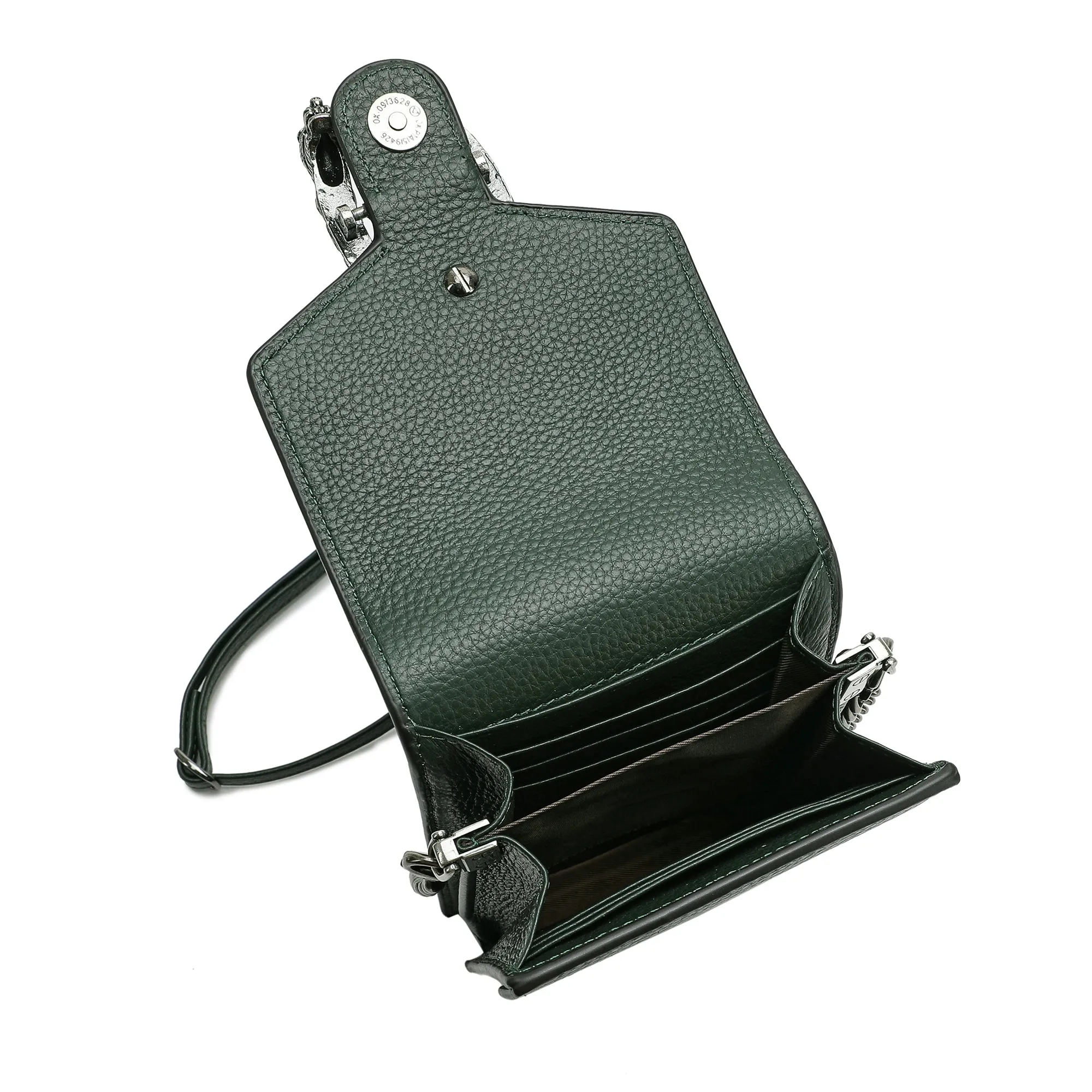 Tiffany & Fred Full-Grain Leather Crossbody/ Phone Bag