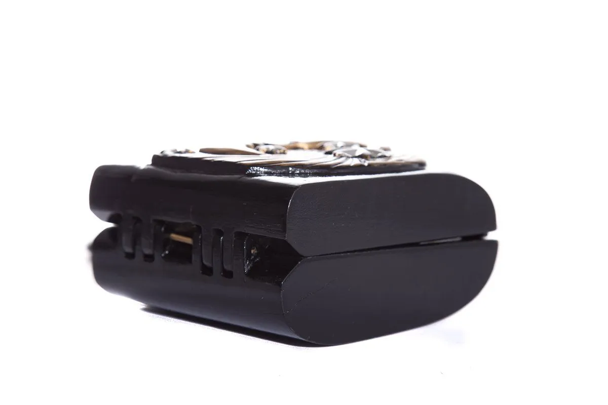Timmy Woods Handmade Black & Gold Shoulder Bag