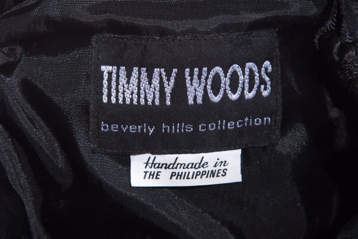 Timmy Woods Handmade Black & Gold Shoulder Bag