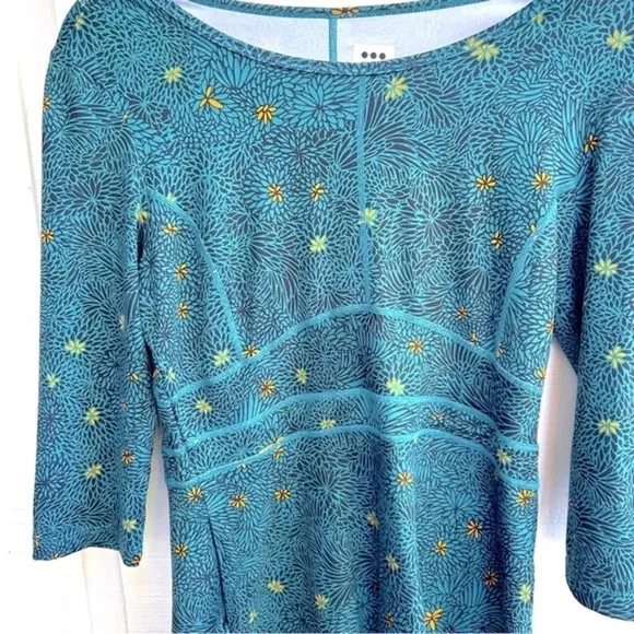 Title Nine Buttah Dream 3/4 Sleeve Calicut Fit &amp; Flare Short Athletic Dress / S