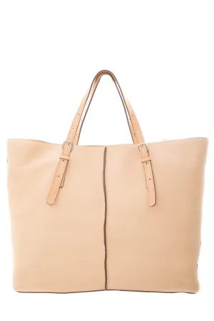 Tod's Beige Leather Tote Handbag