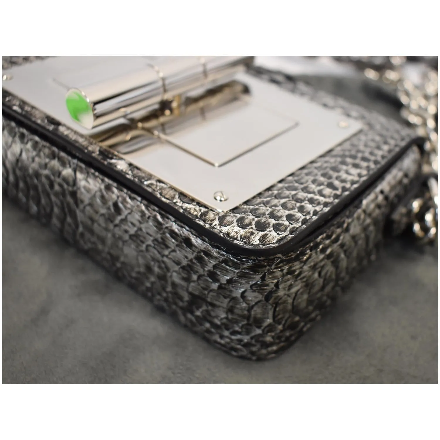 TOM FORD Natalia Small Chain Turnlock Shoulder Bag Silver - 15% OFF