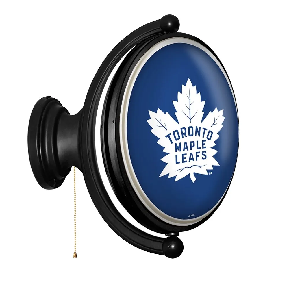 Toronto Maple Leaf: Original Oval Rotating Lighted Wall Sign