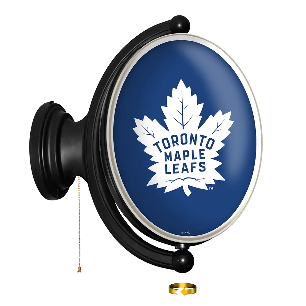 Toronto Maple Leaf: Original Oval Rotating Lighted Wall Sign