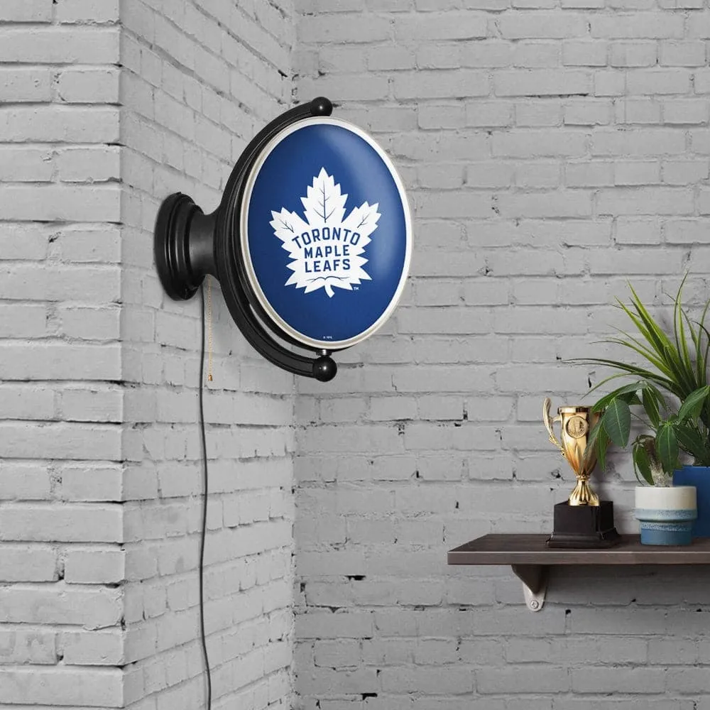 Toronto Maple Leaf: Original Oval Rotating Lighted Wall Sign