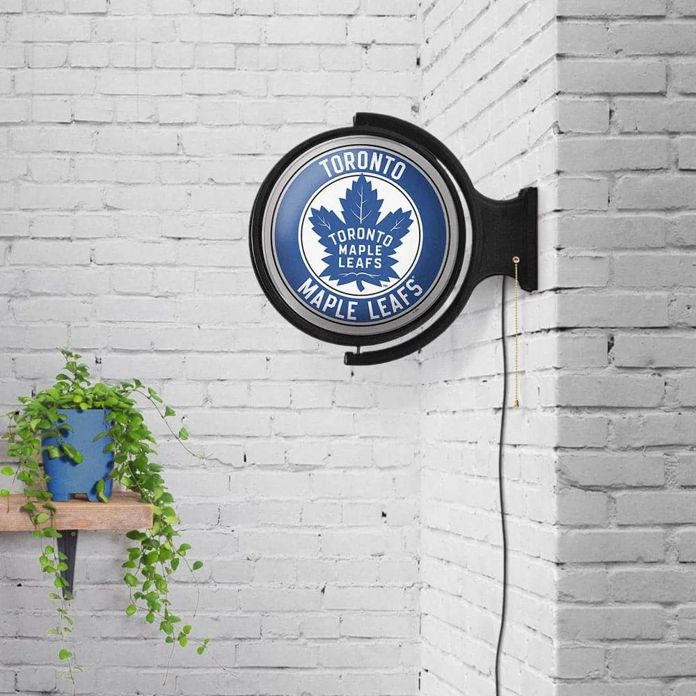 Toronto Maple Leaf: Original Round Rotating Lighted Wall Sign