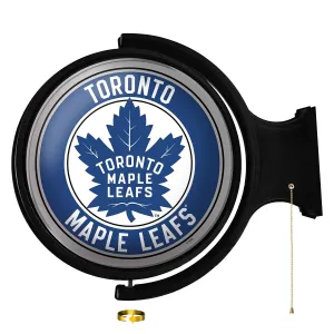 Toronto Maple Leaf: Original Round Rotating Lighted Wall Sign