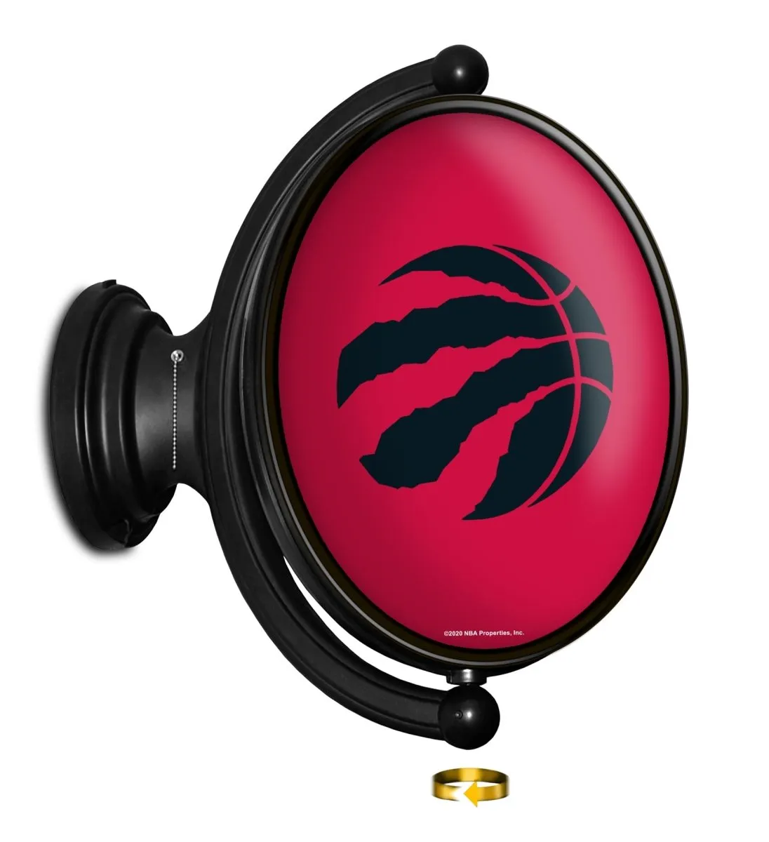 Toronto Raptors: Original Oval Rotating Lighted Wall Sign