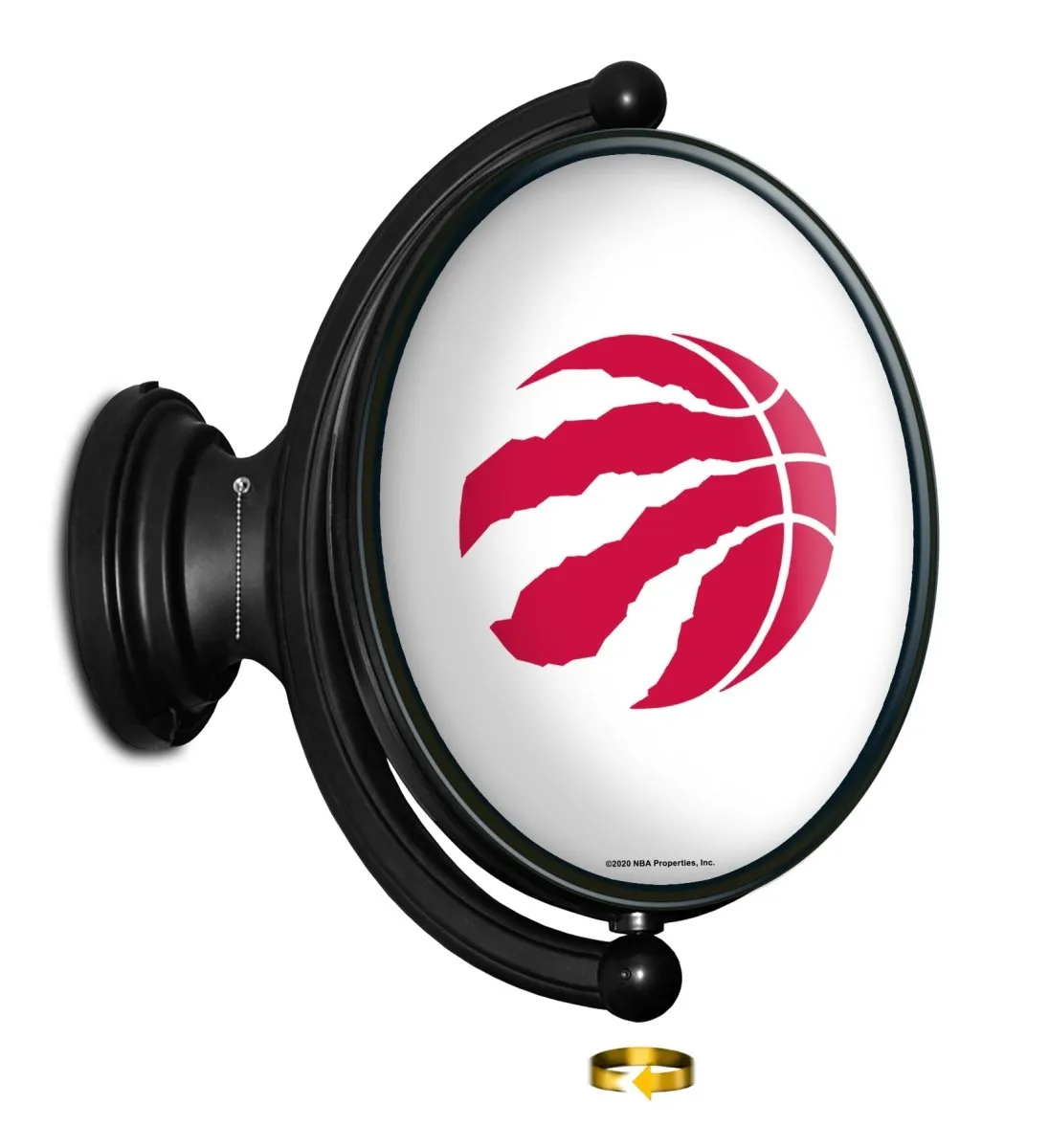 Toronto Raptors: Original Oval Rotating Lighted Wall Sign