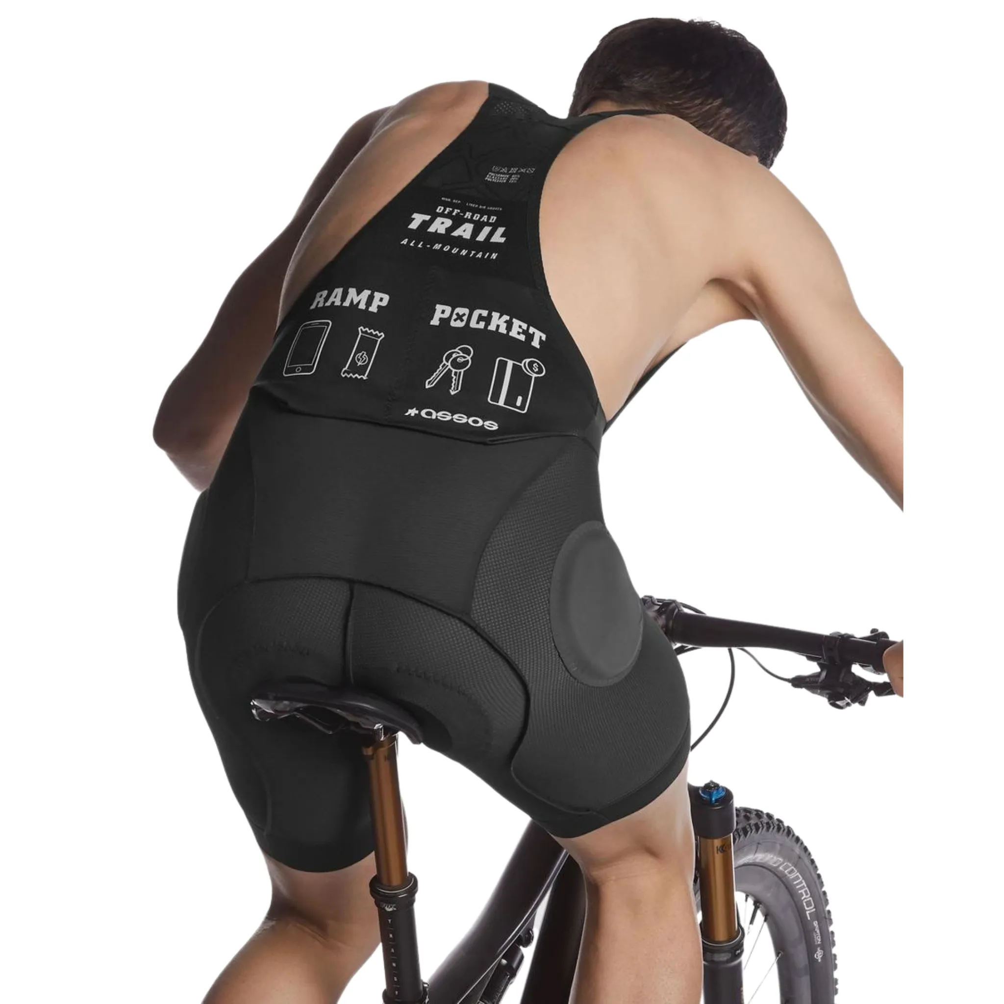 TRAIL Liner Bib Shorts - Black