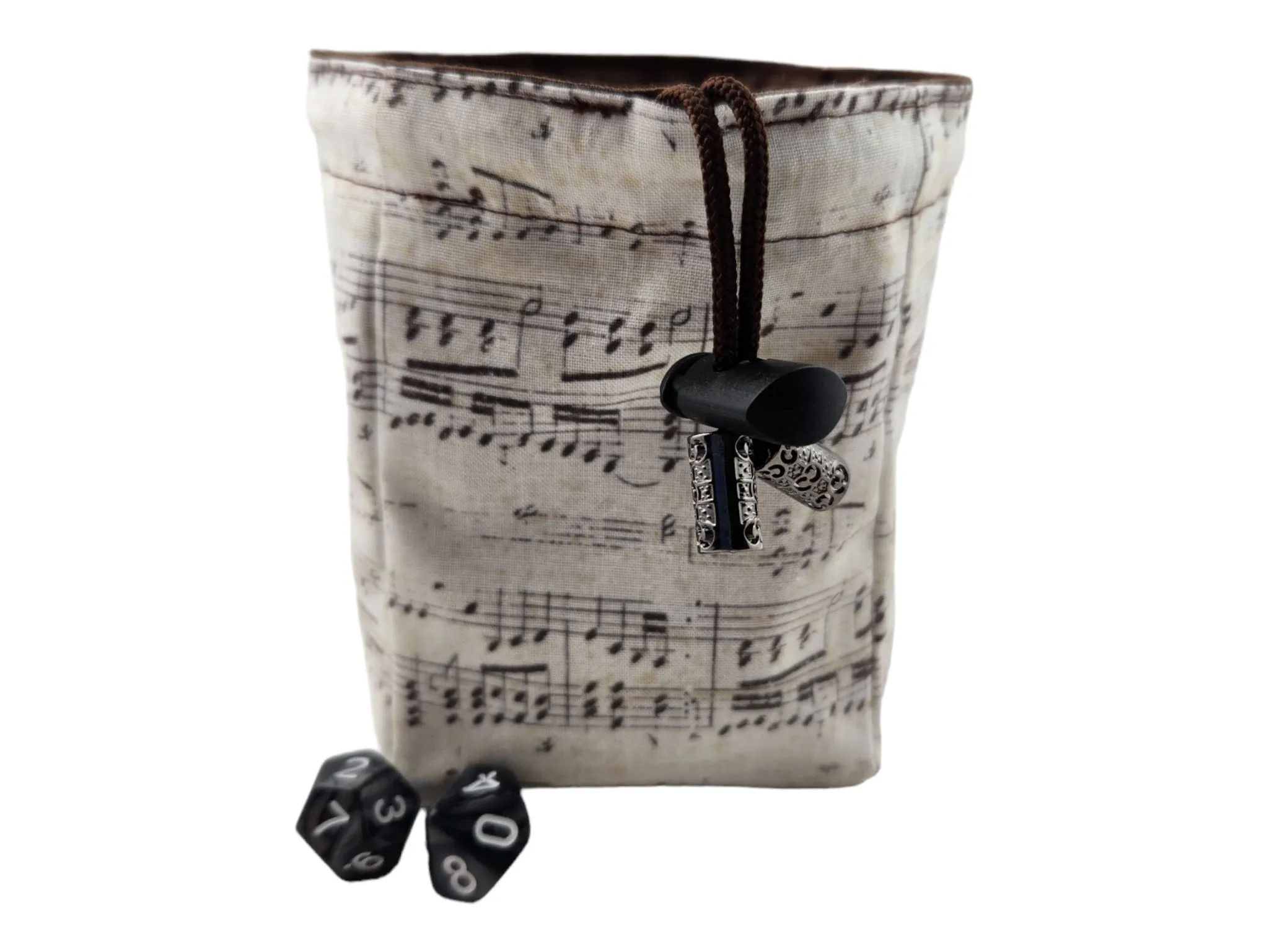 Treble Clef Dragon Dice Bag