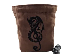 Treble Clef Dragon Dice Bag