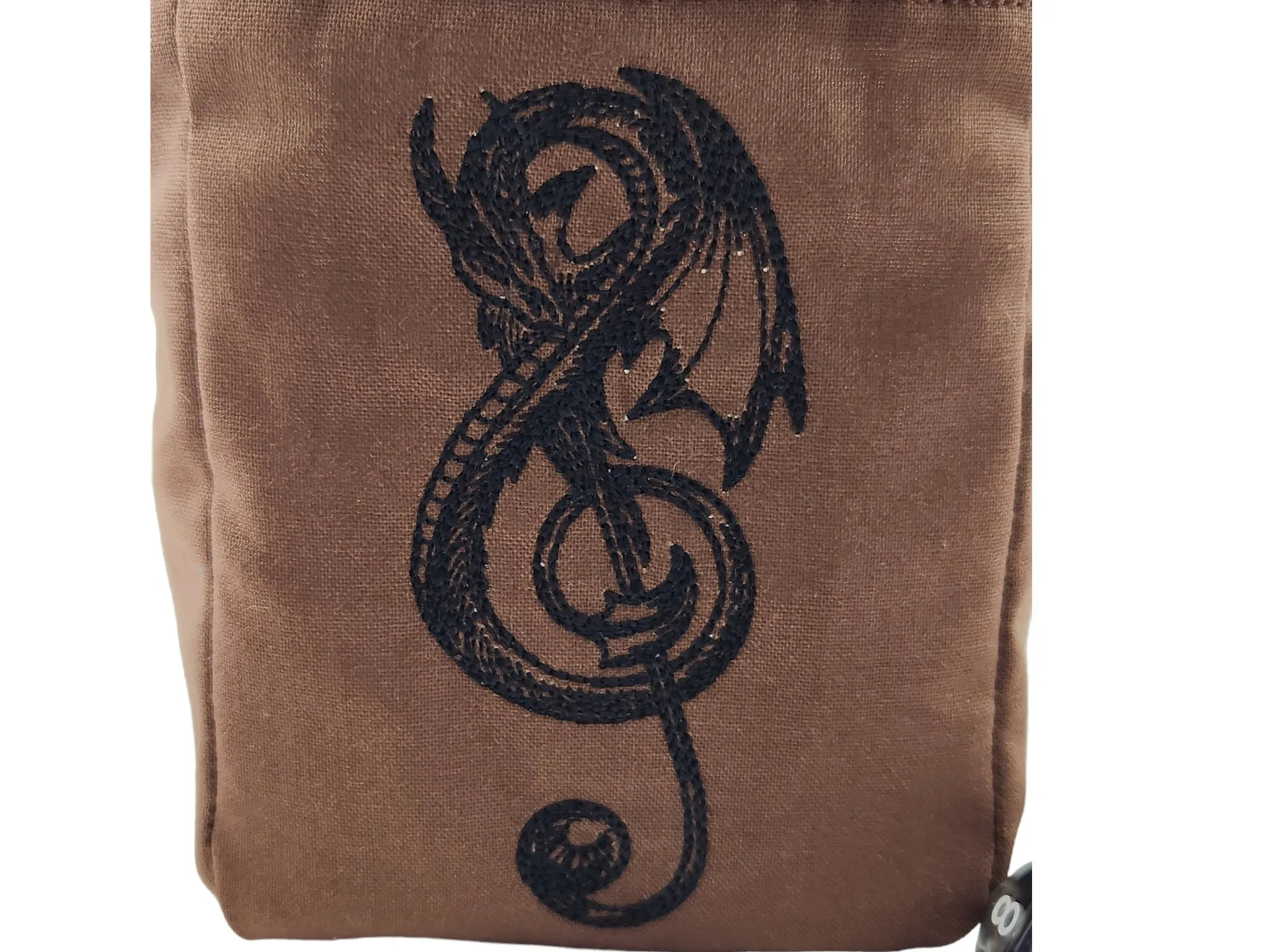 Treble Clef Dragon Dice Bag