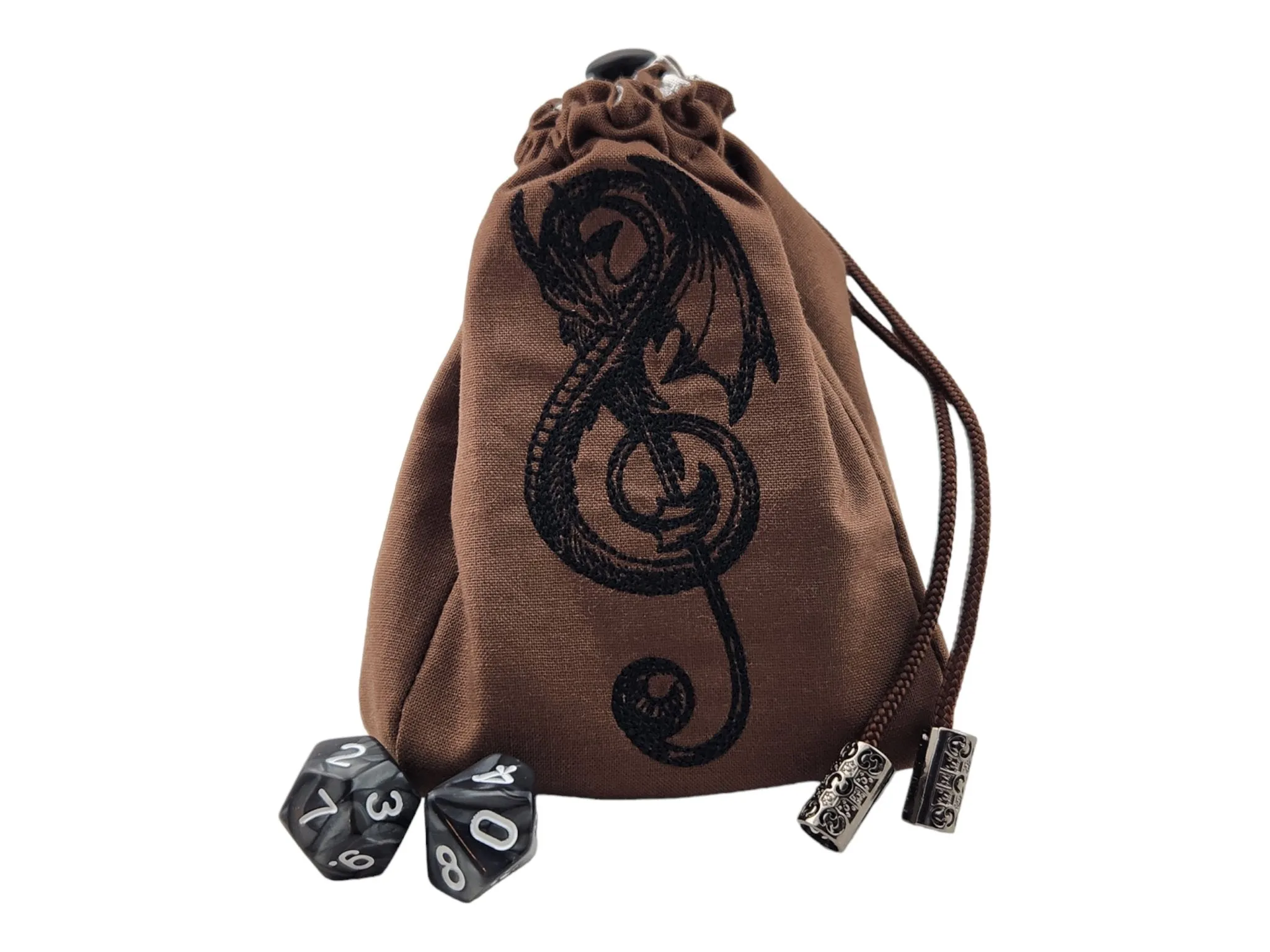 Treble Clef Dragon Dice Bag