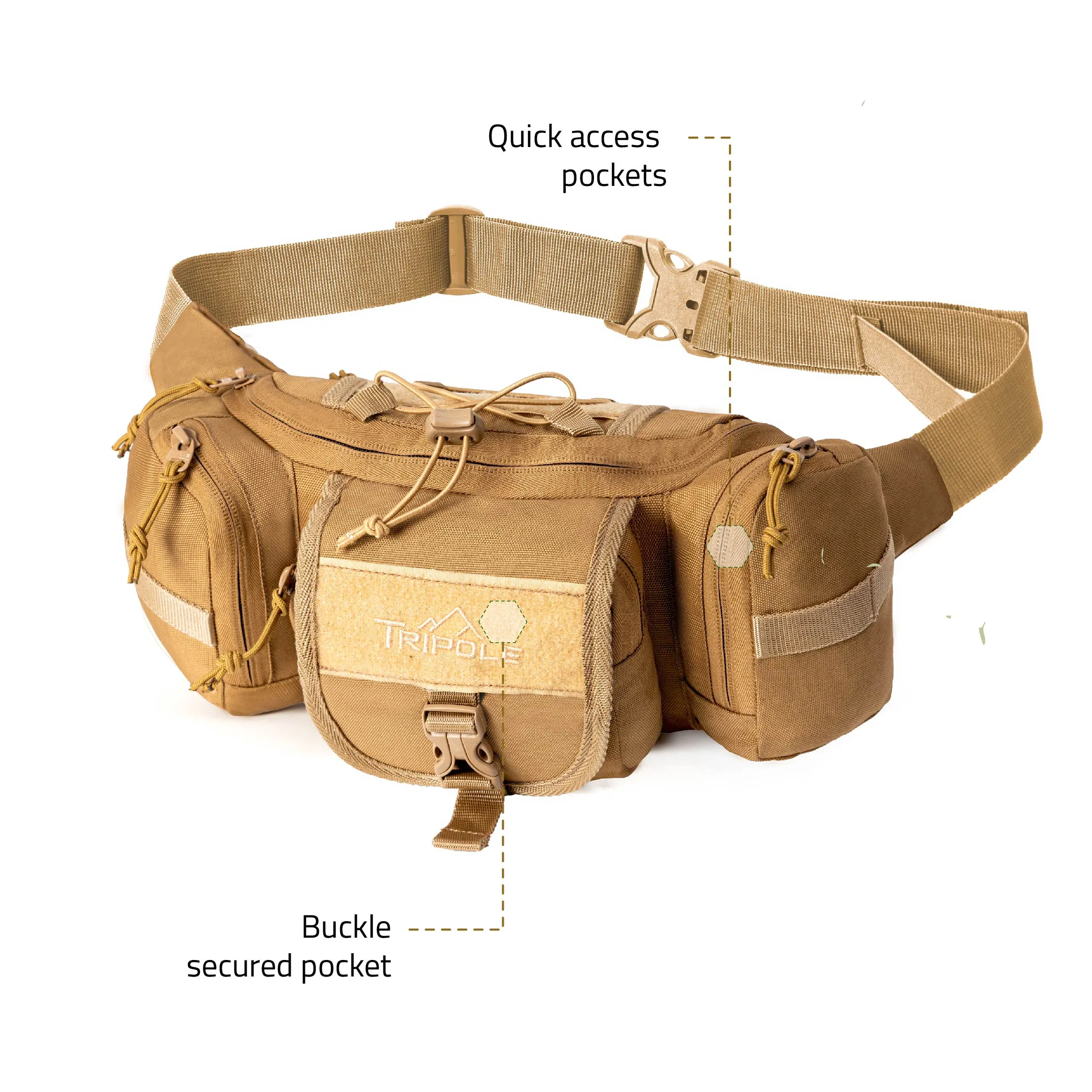 Tripole Tactical Waist Pack and Fanny Bag