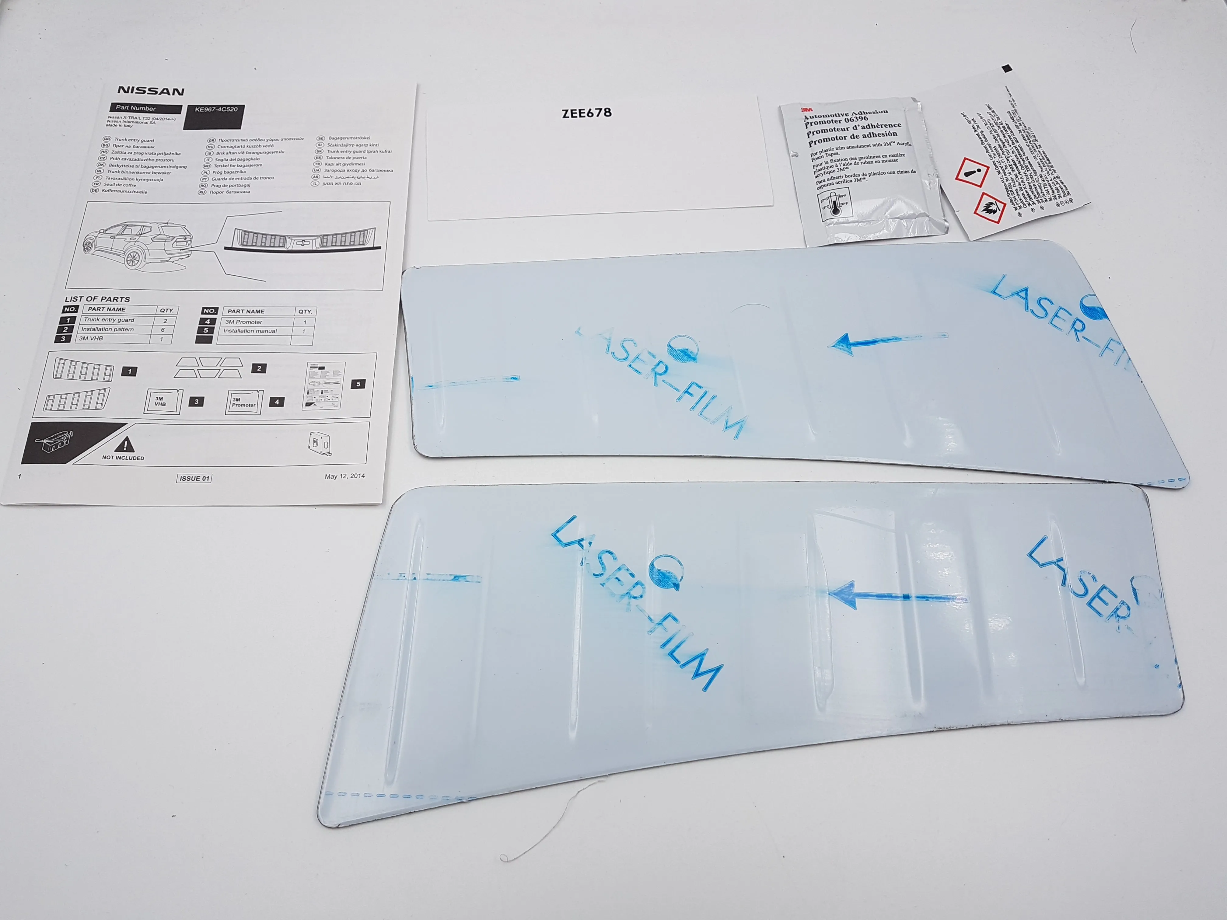 Umbral de Maletero de aluminio ORIGINAL Nissan X-Trail 2013-2023 KE9674C520