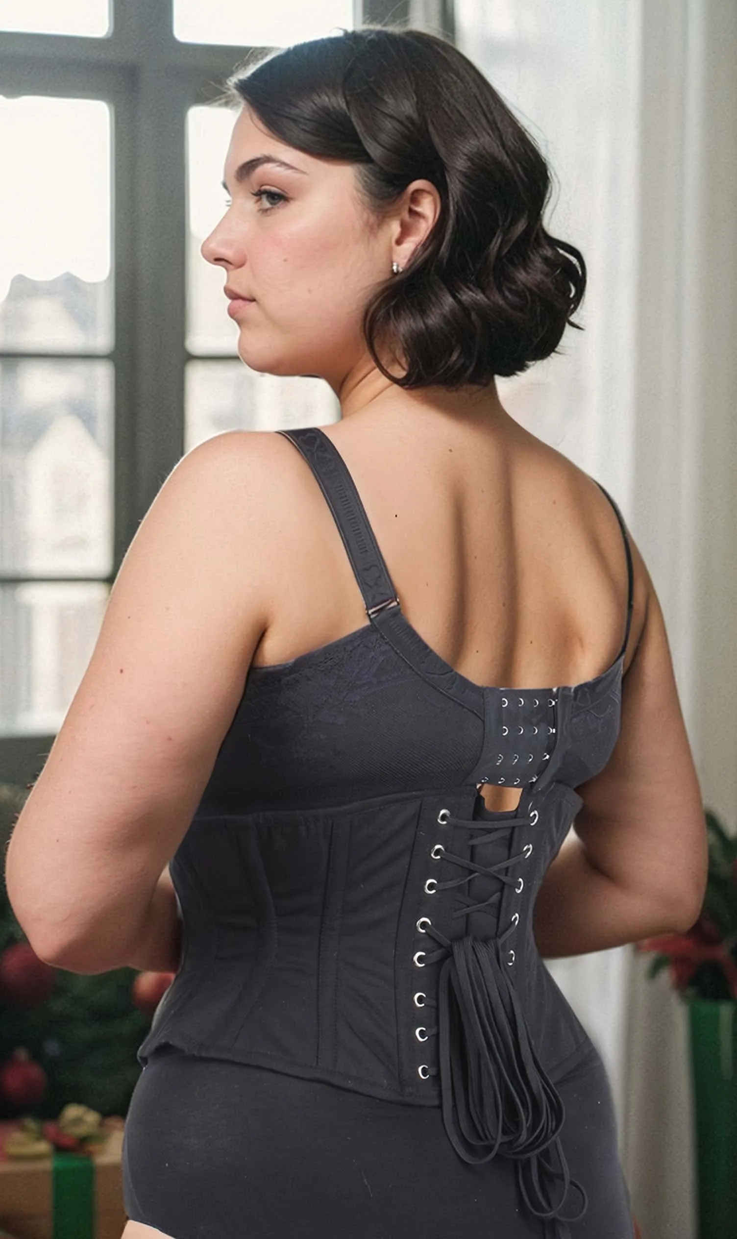 Underbust Cotton Waspie Corset
