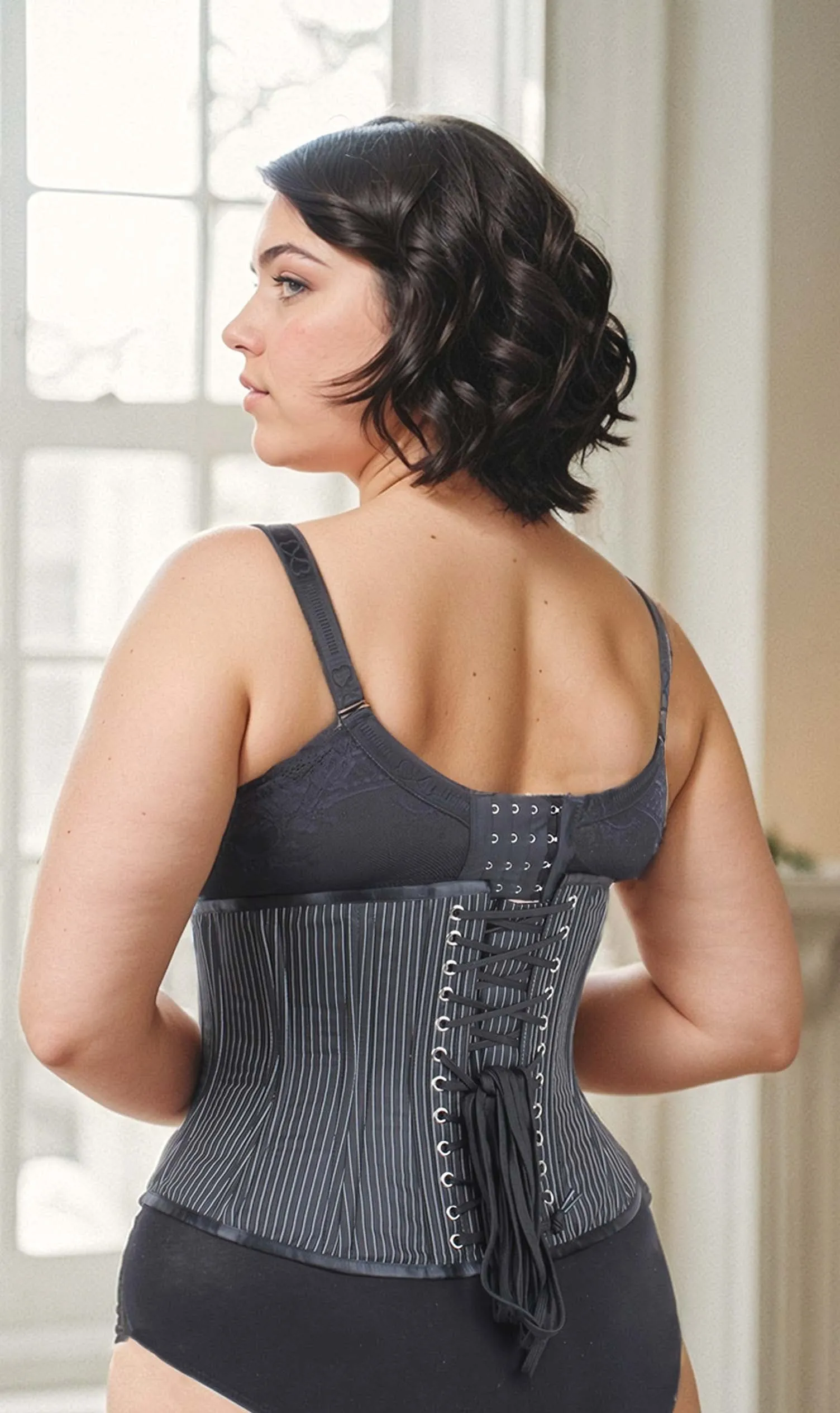 Underbust Pinstripe Standard Corset