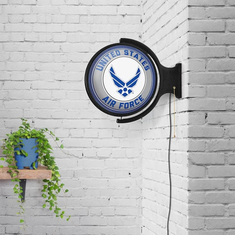 US Air Force: Original Round Rotating Lighted Wall Sign