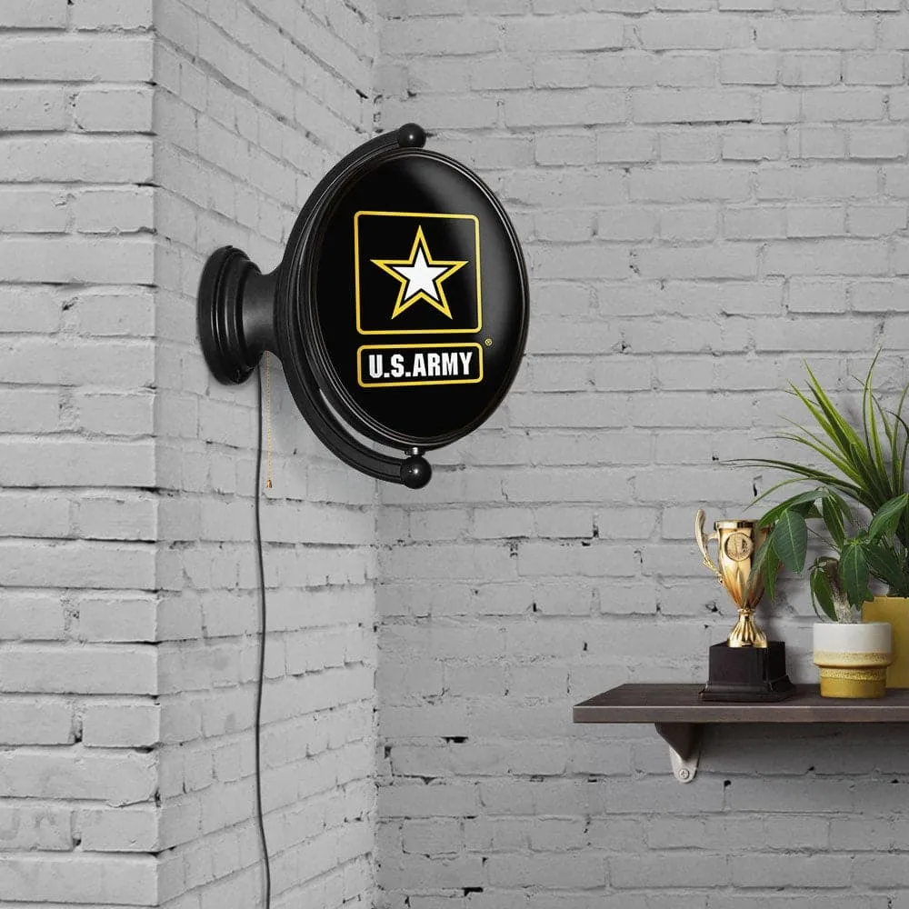 US Army: Original Oval Rotating Lighted Wall Sign