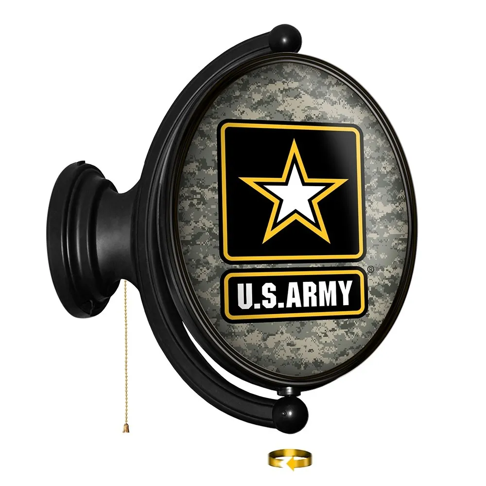 US Army: Original Oval Rotating Lighted Wall Sign