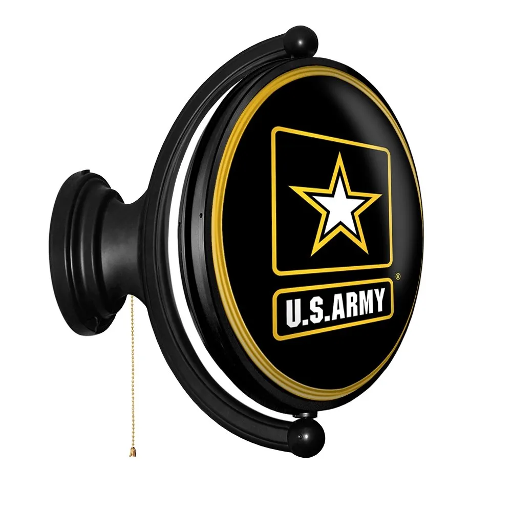 US Army: Original Oval Rotating Lighted Wall Sign