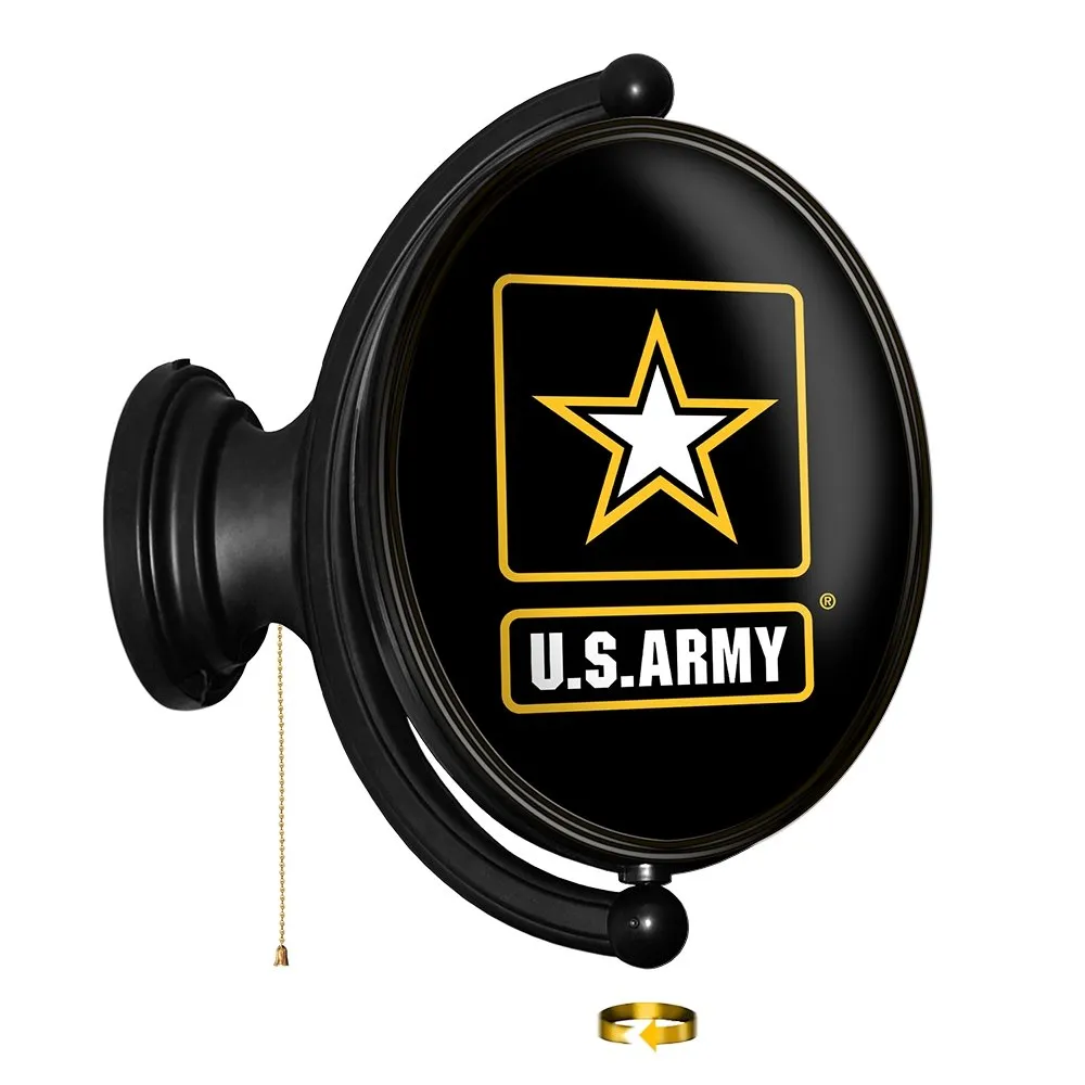 US Army: Original Oval Rotating Lighted Wall Sign