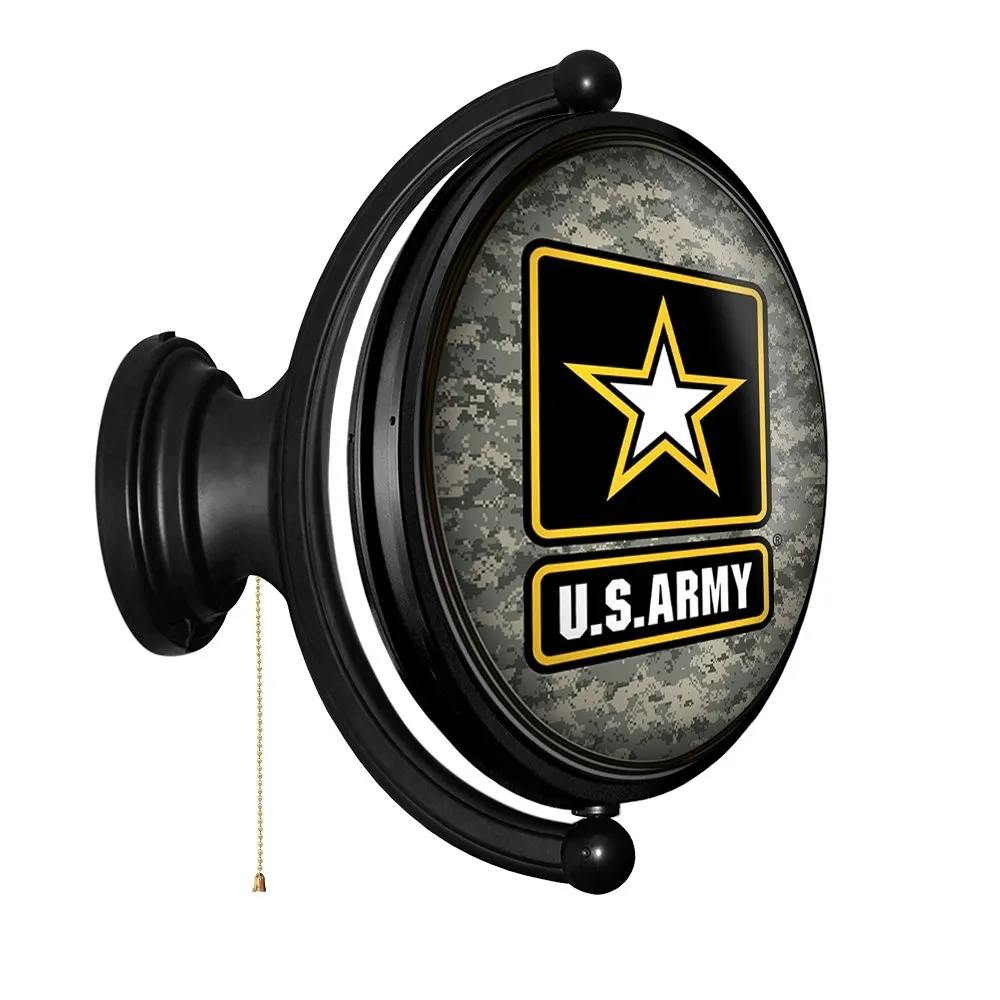 US Army: Original Oval Rotating Lighted Wall Sign