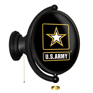 US Army: Original Oval Rotating Lighted Wall Sign