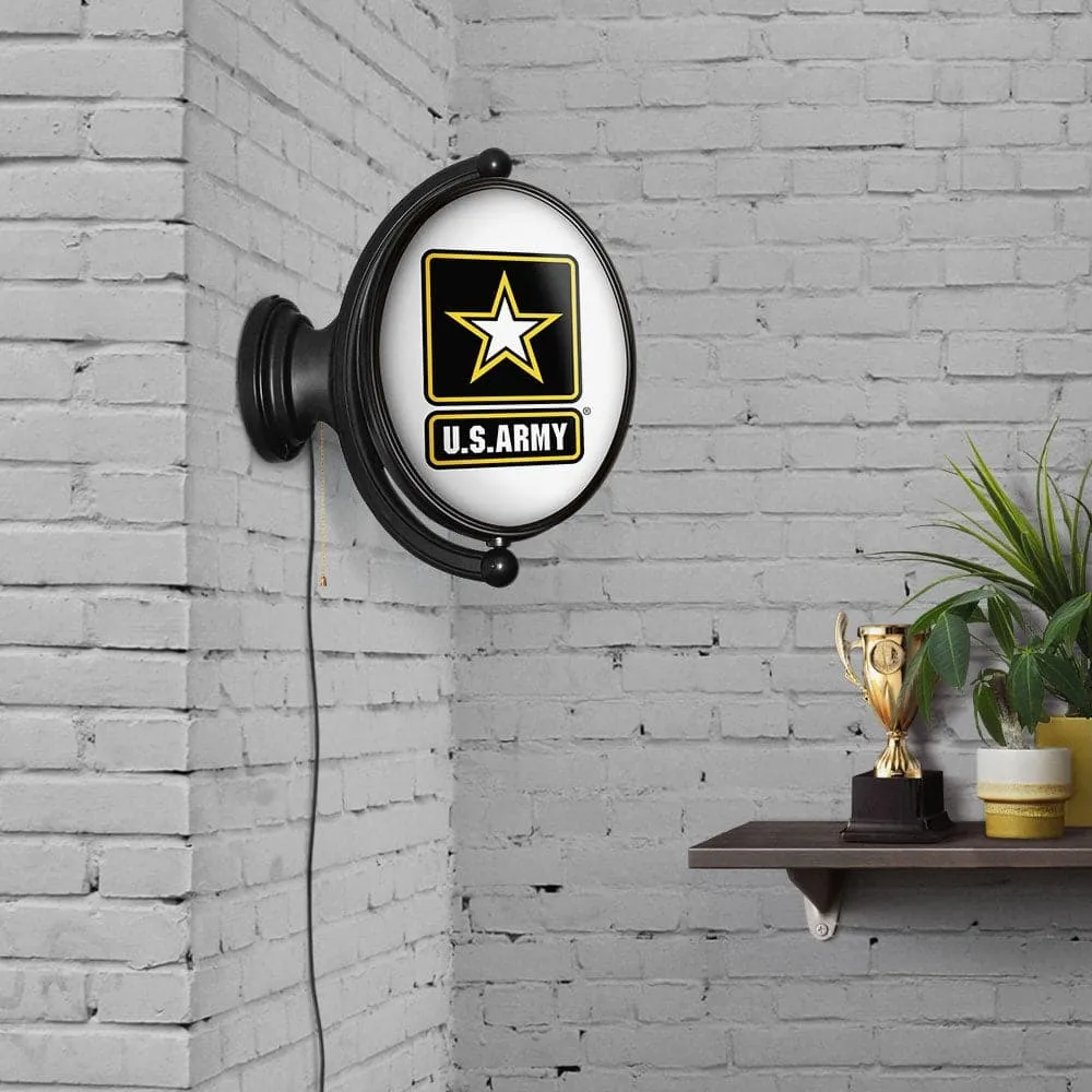 US Army: Original Oval Rotating Lighted Wall Sign