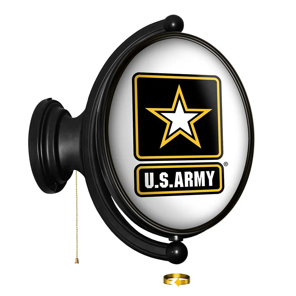 US Army: Original Oval Rotating Lighted Wall Sign