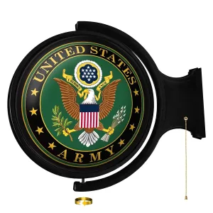 US Army: Original Round Rotating Lighted Wall Sign