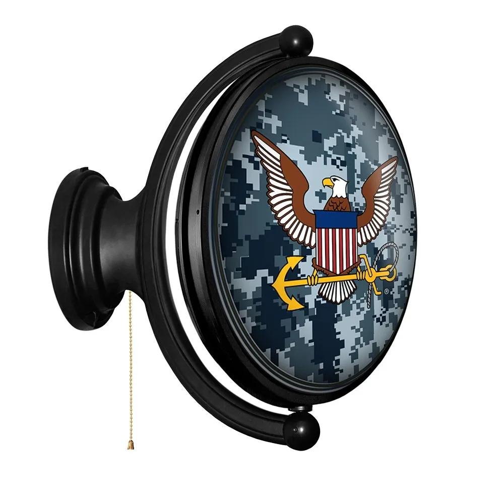 US Navy: Camo - Original Oval Rotating Lighted Wall Sign