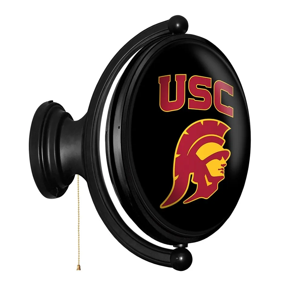 USC Trojans: Original Oval Rotating Lighted Wall Sign