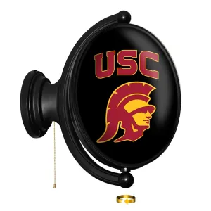 USC Trojans: Original Oval Rotating Lighted Wall Sign