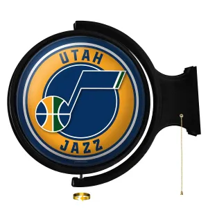 Utah Jazz: Original Round Rotating Lighted Wall Sign