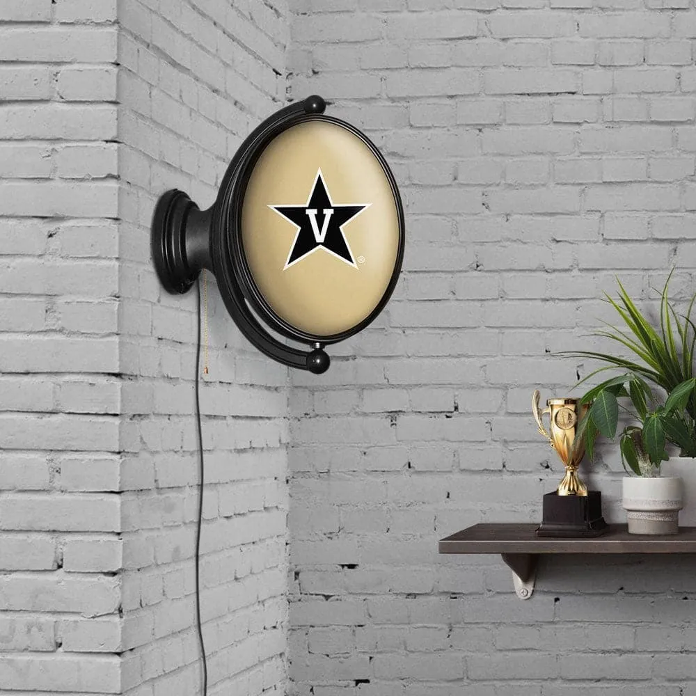 Vanderbilt Commodores: Original Oval Rotating Lighted Wall Sign