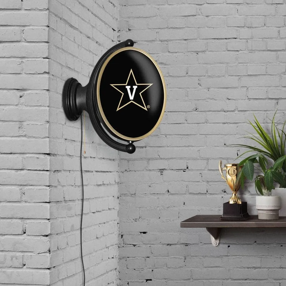 Vanderbilt Commodores: Original Oval Rotating Lighted Wall Sign