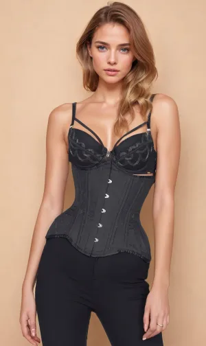 VG-19137 - Custom Made New Curvy Waist Trainer in Brocade